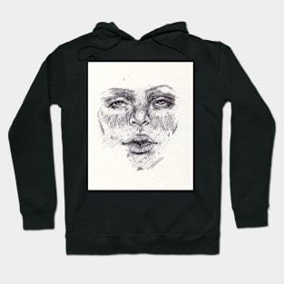 Portrait Sketch Biro Hoodie